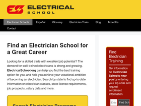 'electricalschool.org' screenshot