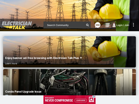 'electriciantalk.com' screenshot