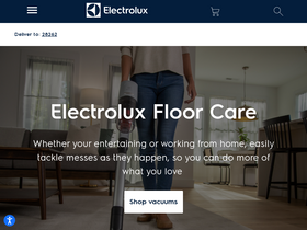 'electrolux.com' screenshot
