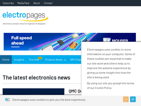 'electropages.com' screenshot