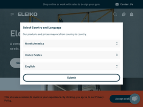 'eleiko.com' screenshot