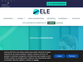 'eleinternacional.com' screenshot
