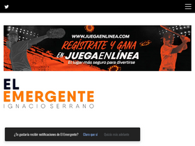 'elemergente.com' screenshot
