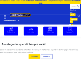 'eletrosom.com' screenshot