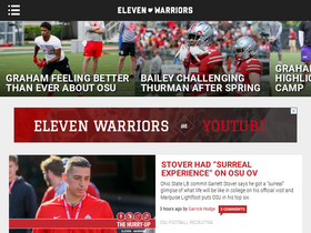 'elevenwarriors.com' screenshot