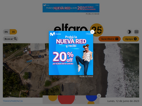 'elfaro.net' screenshot