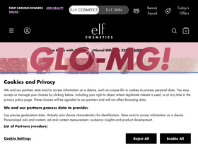 'elfcosmetics.co.uk' screenshot