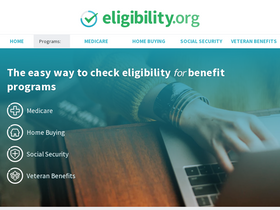 'eligibility.org' screenshot