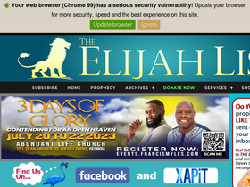 'elijahlist.com' screenshot