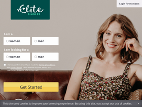 'elitesingles.com' screenshot
