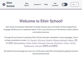 'elixirschool.com' screenshot