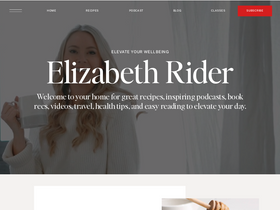'elizabethrider.com' screenshot