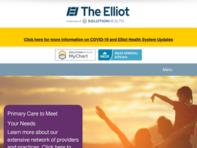 'elliothospital.org' screenshot