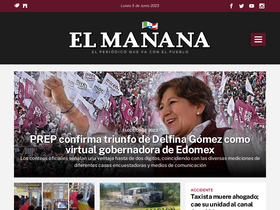 'elmanana.com.mx' screenshot