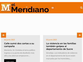 'elmeridiano.co' screenshot