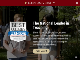 'elon.edu' screenshot