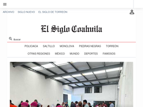 'elsiglocoahuila.mx' screenshot