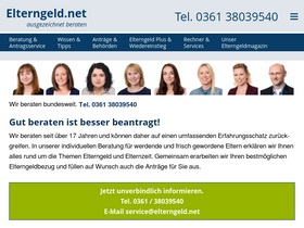 'elterngeld.net' screenshot