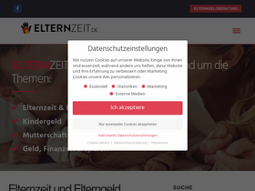 'elternzeit.de' screenshot