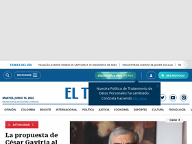 'eltiempo.com' screenshot