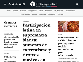 'eltiempolatino.com' screenshot