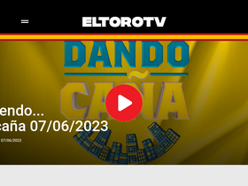 'eltorotv.com' screenshot