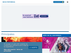 'eluniversal.com.mx' screenshot