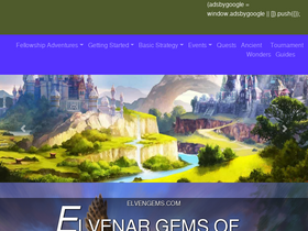 'elvengems.com' screenshot