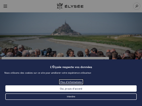 'elysee.fr' screenshot