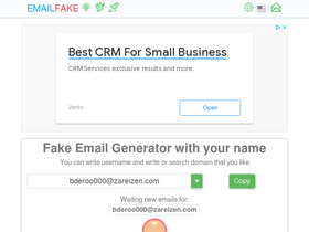 'emailfake.com' screenshot