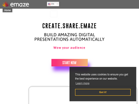 'emaze.com' screenshot