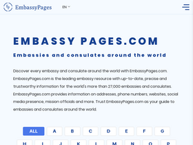 'embassypages.com' screenshot