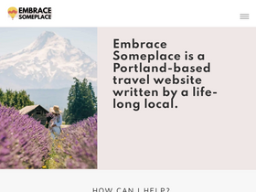 'embracesomeplace.com' screenshot