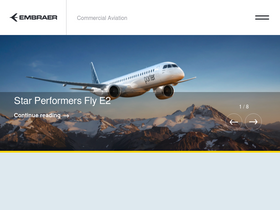 'embraercommercialaviation.com' screenshot