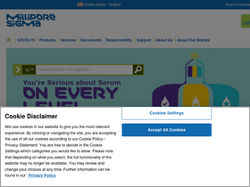 'emdmillipore.com' screenshot