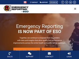 'emergencyreporting.com' screenshot