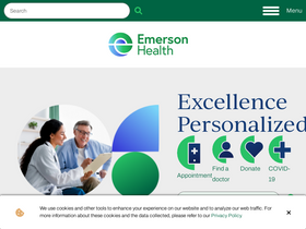 'emersonhospital.org' screenshot