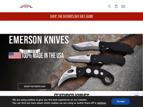 'emersonknives.com' screenshot