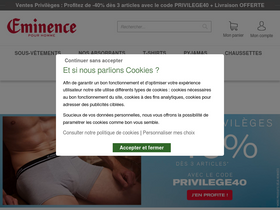'eminence.fr' screenshot
