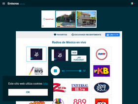 'emisoras.com.mx' screenshot