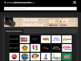 'emisorasdominicanasonline.com' screenshot