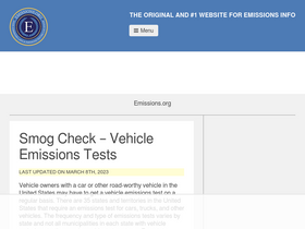 'emissions.org' screenshot
