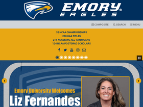 'emoryathletics.com' screenshot