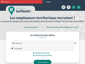 'emploi-territorial.fr' screenshot