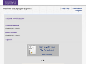 'employeeexpress.gov' screenshot