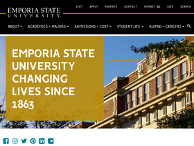 'emporia.edu' screenshot