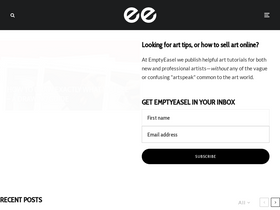 'emptyeasel.com' screenshot