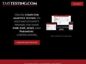 'emstesting.com' screenshot