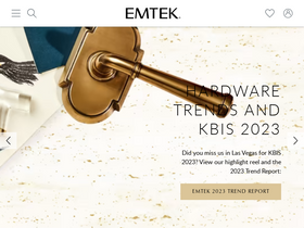 'emtek.com' screenshot