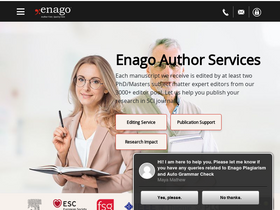 'enago.com' screenshot